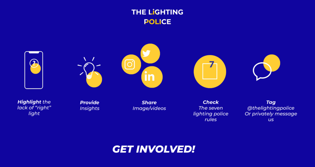 Ways you can get involved with the lighting police